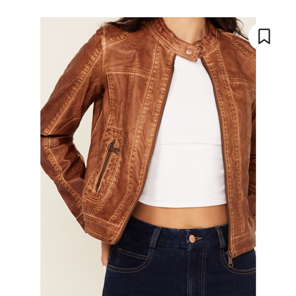 STOOSH 26 INTERNATIONAL WOMEN'S FAUX LEATHER JACKET Small - Picture 3 of 6